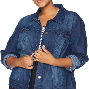 dollhouse Women's Size Dark Plus Denim Jacket