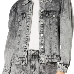 KENDALL + KYLIE Women's Puff Sleeve Denim Jacket - Amazon Exclusive