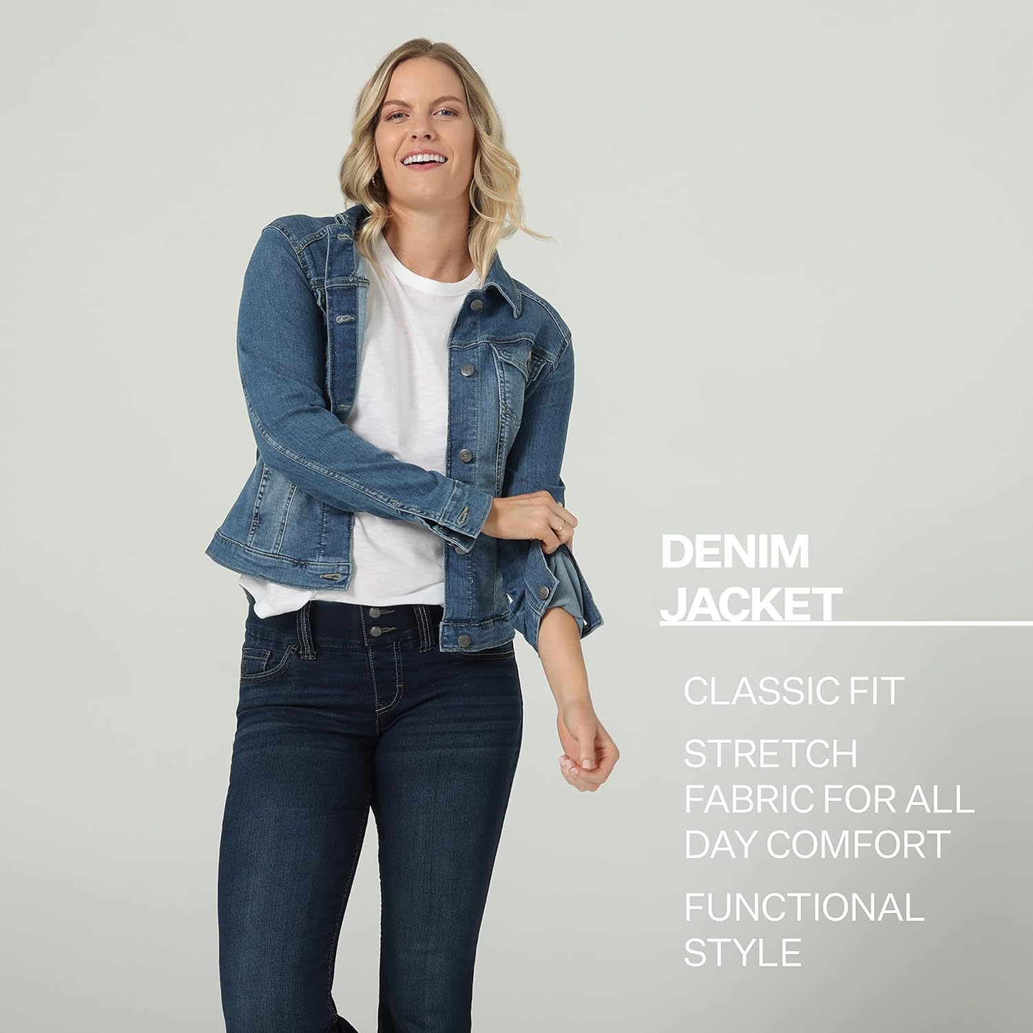 Riders by Lee Indigo Women's Plus Size Denim Jacket - Image 5